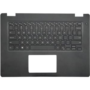 Replacement Laptop Upper Case Palmrest Non-Backlit Keyboard Assembly Part for Dell Latitude 3490 E3490 0P8YTM P8YTM Black