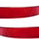 Zreneyfex Left and Right Rear Bumper Reflector Replacement for BMW X5 2010 2011 2012 2013 63147240997 63147240998 Rear Light Reflectors Passenger Side Rear