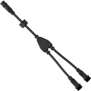 2 Way Lighting Splitter Connector 2Pin Y Shape 1 Male to 2 Female Extension Cable Connector for LED Lighting (2 Way Splitter 1Pack)