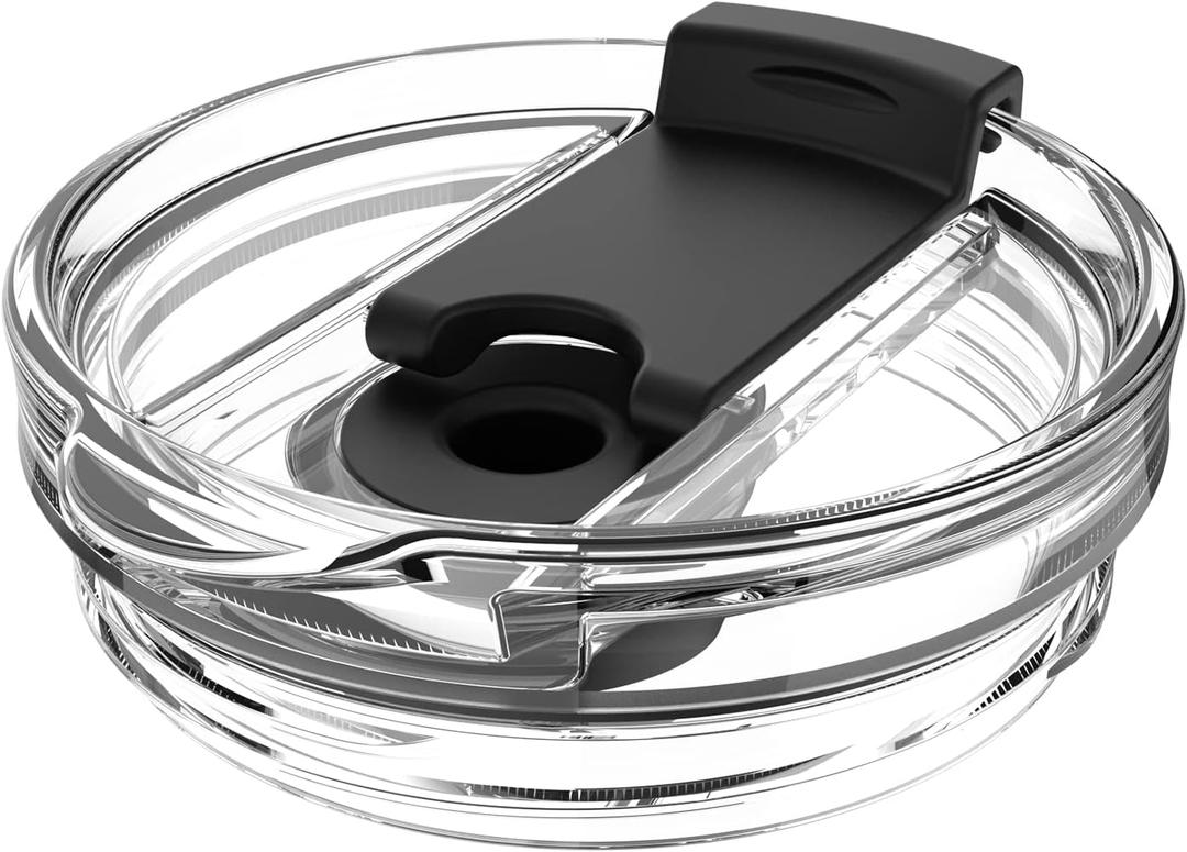 Sursip 3.6-Inch Replacement Lid - Compatible with Zenbo/Zukro 30/40/50oz Tumblers (Fits 3.6" Screw Lids Only), Leakproof Travel Mug Cover, BPA-Free (Clear)