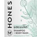 The Honest Company 2-In-1 Cleansing Shampoo and Body Wash for Sensitive Skin, Tear-Free, Hypoallergenic with Naturally Derived Ingredients, Fragrance-Free, 10 Fl Oz