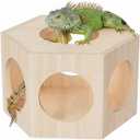 Dwarf Hamster Hideout Versatile Wooden House for Small Animals, Gecko, Lizard & Rat Hideout, Smoothly Polished, Ideal for Bedroom or Granary