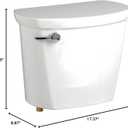American Standard 4188A004.020 Cadet Pro 1.6 GPF Toilet Tank with 12 inch Rough-in, White