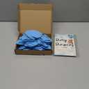 Roowest 51 Pcs Dirty Diaper Baby Shower Games Funny Wooden Sign with 50 Pcs Mini Diapers Cute Felt for Gender Reveal Party Baby Shower(Bear Blue)