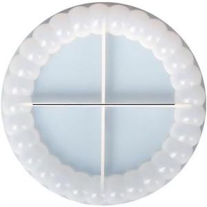 Round Bubble Tray Silicone Mold, Epoxy Resin Casting Mold for Coasters Trinket Plates Candle Holders, Polymer Clay Craft Supplies for Home Decor, 4x4 Inches (Small)