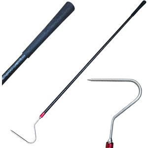 48'' High-Carbon Snake Hook Catcher Stick Tongs Grabber Reptile Pick-up Handling Tools for Catching, Moving Snakes or Hunting Game Finders