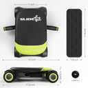 WONDER CORE Slide Fit, Ab Roller Board with 4 Wheels, Automatic Rebound Abdominal Wheel for Core Workout, Ab Exercise Equipment, Abdominal Exerciser, Heroboard Fitness Rolling Board with Knee Pad