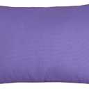 TangDepot Handmade Decorative Solid 100% Cotton Canvas Throw Pillow Covers/Pillow Shams, (12"x20", Violet), 1 Count (Pack of 1)