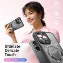 FUNMIKO for iPhone 14 Pro Max Case Military-Grade Protection & Wireless Charging - Trendy Pattern Design for Women Girls, Non-Slip Matte Phone Cover with Shockproof Corners - Swimming Sea Turtle