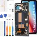 OLED for Google Pixel 7A 6.0" Display Screen +Frame LCD Screen Replacement Display Touch Digitizer Assembly G0DZQ GWKK3 GHL1XFingerprint Transfer Required