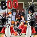 2 x Halloween Balloons Decorations, Red Boo Letter, Devil, Spider Foil Balloon for Halloween Party Decorations (Red)