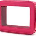 Aveniee Clear Makeup Bag Organizer,Travel Toiletry Bag for Women,Waterproof Cosmetic Pouch with Zippers,Car Accessories Organizers and Storage Case,Hotpink (PitayaPink)