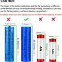 3.7 USB Battery Charger with 2 Pack 3,7 2200mAh Flat Top Battery Ni-MH, 2 Bay LCD Display Smart Universal USB Battery Chargers for Flashlights, Headlamps,Doorbells,RC Cars,Outdoor Garden Lights,etc