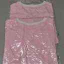 2 x Imily Bela Womens Y2k Baby Tees Crop Letter Print T Shirt (Pink)
