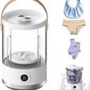 Asa Vea Portable Mini Washing Machine Compact Small Washer for Underwear, Socks, Baby Clothes Rechargeable Travel Washing Machine with 5/15 Min Modes, Type-C Charging