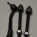 Detroit Axle - Front 4pc Tie Rods for Hyundai Sonata Kia Optima [Excluding Hybrid], Azera Cadenza, 4 Inner & Outer Tie Rod End Links Replacement