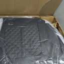 Custom for Ford F150 Seat Cover 2010 2011 2012 2013 2014 - Custom-Fit Full Set Leather Truck Seat Cover for 2010-2014 F150 XL/XLT/Lariat F150 Accessories (C011-Black Grey)