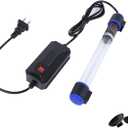 11W UVC Aquarium Light for Fish Tank and Pond  Quartz Tube Waterproof UV Lamp, Water Clarifier for Clearer Water (Switch)