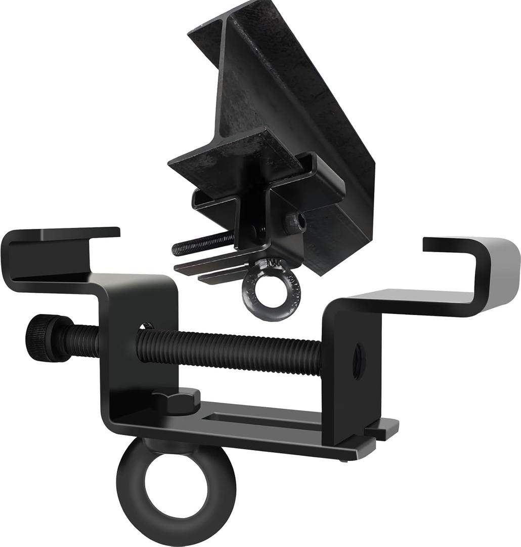I Beam Clamp Heavy Duty Steel Beam Clamp for Heavy Bag Suitable I-Beam 4." to6.5 Can Withstand 800 Pounds Equipped with Hexagonal Tools
