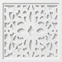 White Antique Moulding (Wall Panel) 18×18 Inch, 3 Pack