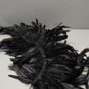 HOMELEX Black Witch Feather Collar Crow Shawl Costume Halloween Swan Wings Accessories Cape for Women (Style-3)