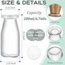 Zubebe 6 Pack 6 oz Glass Jars with 12 Lids - Versatile for Canning, Jams, Jellies, DIY Crafts, Single-serving Desserts & Christmas Gifts