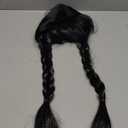 FBHLZ Long Black Braided Wig for Wednesday Addams Costume Big Girls Women Gothic High Heat Resistant for Costume Halloween Party over 14 Years