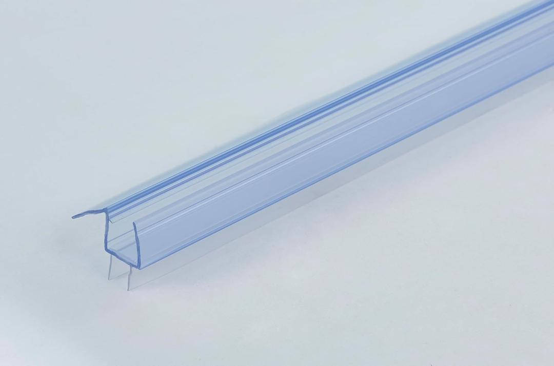 Pivot Shower Door Bottom Seal, Stop Shower Leaks and Create a Water Barrier, 36 inches., Clear Vinyl (Single Pack) (for 3/8" Glass Pivot Door)