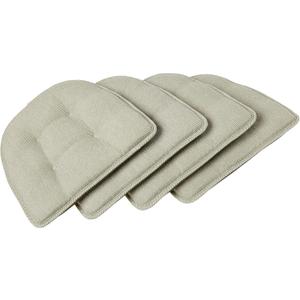 Non-Slip Chair Cushions, Assembled in USA, U-Shaped Skid-Proof Seat Pads for Dining Room, Kitchen, Office, 15"x16"
