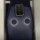 Cordless Back Massager Belt - FSA-HSA Eligible Red Light Therapy Massage Belt with 5 Heating Levels,3 Vibration Modes, Lower Back Massager for Pain Relief Deep Tissue,4 Motors,Battery-Powered (Blue)