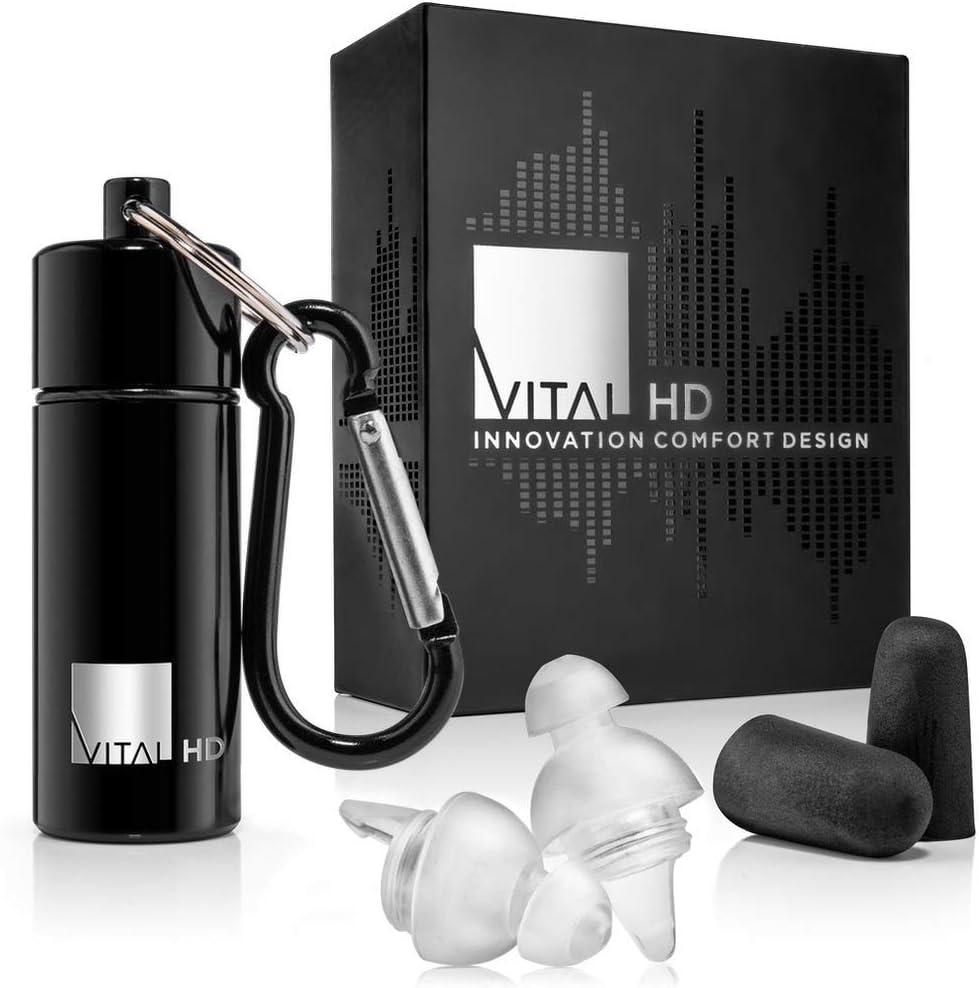 High Fidelity Concert Ear Plugs with Latest Acoustic Technology, Invisible Earplugs with Comfort Fit for Musicians, DJs, Music Festivals, Motorcycle, etc - Premium Gift Box