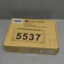 Lacasa Solar Address Signs for Yard, Dual-Sided Illumination Solar House Numbers for Outside, Waterproof Outdoor Solar Mailbox Number Plaque, 3-Color Modes, 1 Pack