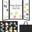 48 x 36 Trifold 3-Panel Display Board with Black Felt Board and Storage Bag