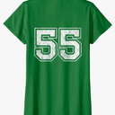 Number 55 on The Back T-Shirt Ladies Large