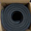 Hatha Yoga Extra Thick TPE Yoga Mat - 72"x 32" Thickness 1/2 Inch -Eco Friendly SGS Certified - With High Density Anti-Tear Exercise Bolster For Home Gym Travel & Floor Outside (Black)