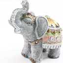 W Feng Shui 4.5"(H) Elephant Wealth Lucky Figurine Home Decor Housewarming Gift (G16240)