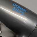 Conair Travel Hair Dryer with Dual Voltage, 1875W Compact Blow Dryer with Folding Handle, Gray