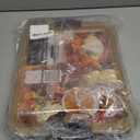 FARBERWARE Build-A-Board Bamboo Cutting Board with Built-in Compartments, Clear Locking Lid & Navy Handles, Ideal for Charcuterie, Snacks & Prep