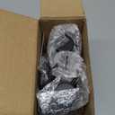 Vine Creations Amber Glass Soap Dispenser Set - Kitchen Soap Dispenser Set with Stainless Steel Pump - 16 oz Dish Soap and Hand Soap Dispensers for Bathroom with Silicone Pad & Waterproof Labels (Amber Bottle / Matte Black Flat-style Pump)