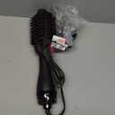 Hair Dryer Brush Blow Dryer in One, Upgraded 4 in 1 Hair Dryer and Styler Volumizer with Negative Ion Anti-frizz Ceramic Titanium Barrel Hot Air Hair Straightener Brush (Black/Pink)