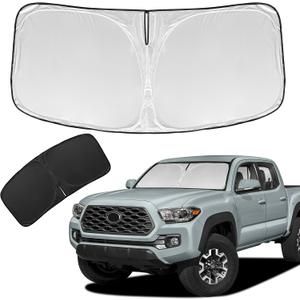 for Toyota Tacoma 2016-2023 2024 2025 Sun Shade Sunshade Windshield Cover - 4 Layers Front Window Shade Custom Fit Tacoma 2Dr 4Dr Pickup Sun Visor 240T Shade Blocks UV Rays Car Accessories
