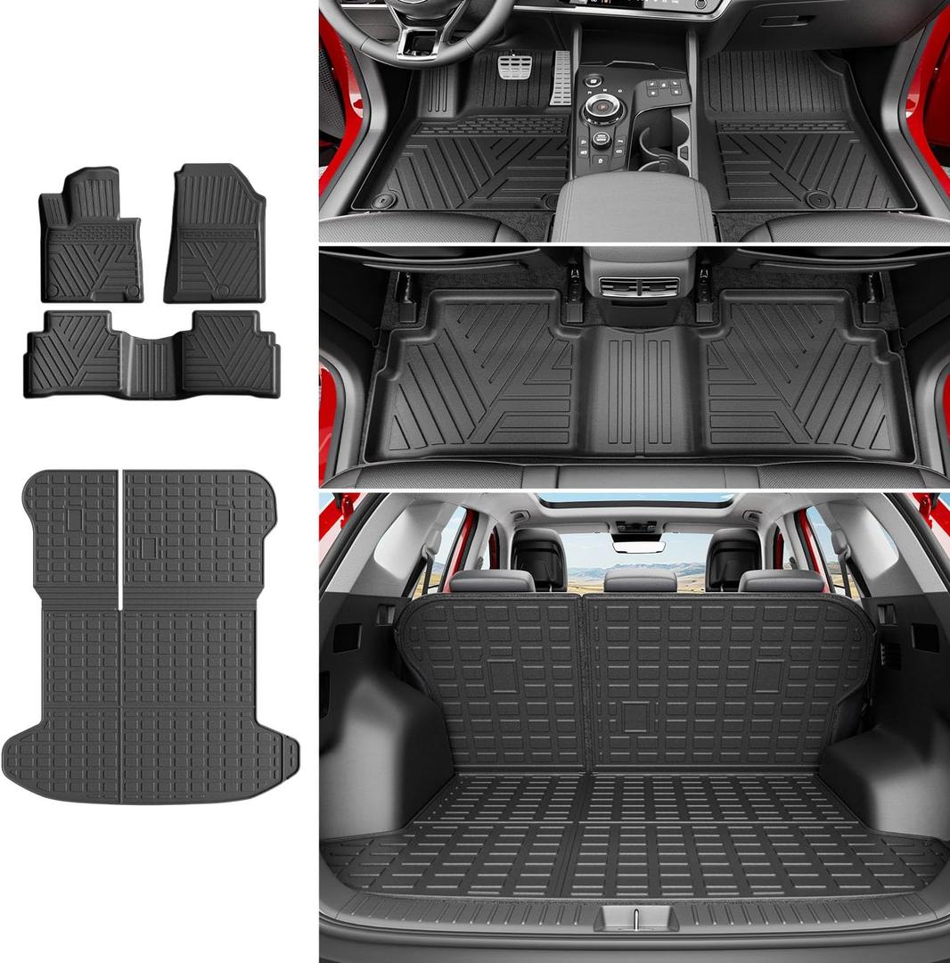 powoq Floor Mat Compatible with 2023-2026 Kia Sportage Fuel Cargo Liner with Backrest Mat TPE Replacement for 2023-2026 Kia Sportage Accessories (Trunk Mat with Backrest Mat+Floor Mat) powoq Floor Mat Compatible with 2023-2026 Kia Sportage Fuel Cargo Liner with Backrest Mat TPE Replacement for 2023-2026 Kia Sportage Accessories (Trunk Mat with Backrest Mat+Floor Mat)