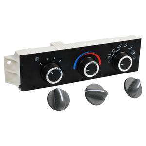 Climate Control Switch Panel Front A/C Heater 599-217, Push Button, Manual, Black