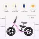 KRIDDO Toddler Balance Bike 2 Year Old, Age 24 Months to 5 Years Old, Early Learning Interactive Push Bicycle with Steady Balancing, Gift Bike for 2-5 Boys Girls, Purple