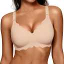 OEAK Women Value Series Jelly Bras Wireless Pushup Convertible Bra S Nude