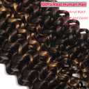 4/30 Human Braiding Hair Water Wave Bulk Human Hair for Braiding Bohemian Knotless 2 Bundles 100g 28inch No Weft 10A Brazilian Virgin Hair Extensions Curly Bulk Human Hair for Boho Braids