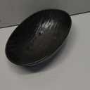 Decorative Fruit Bowl Ceramic Large Fruit Bowl for Kitchen Counter Table Decor, Key Bowl Bread Candy Snacks Organizer Modern Farmhouse Centerpieces Home Dcor (Black)