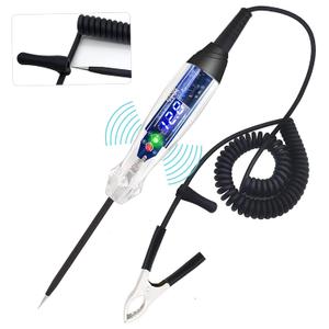 Upgraded Automotive Buzzer Test Light 4-60V DC Digital LED Circuit Tester, Heavy Duty Light Tester with Voltmeter, Auto Bidirectional Voltage Tester Electric Test Pen