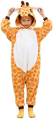 CHPIEPAJMAL Kids Animal Onesie Pajamas Cosplay Costume Halloween Sleepwear 6-8Y