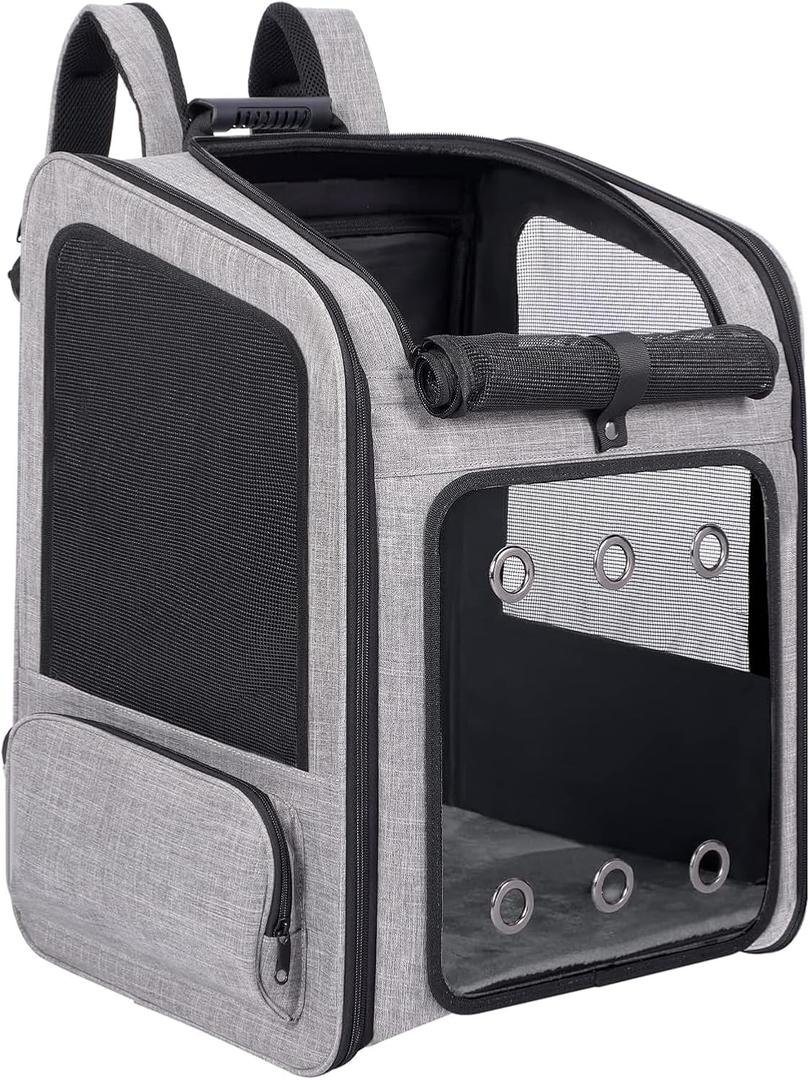 Extra Large Pet Carrier Backpack Cats Under 30 Lbs, for Dogs Puppies Rabbits Other Animals Under 25 Lbs, Ventilated Design, Great for Travel/Hiking/Outdoor Use